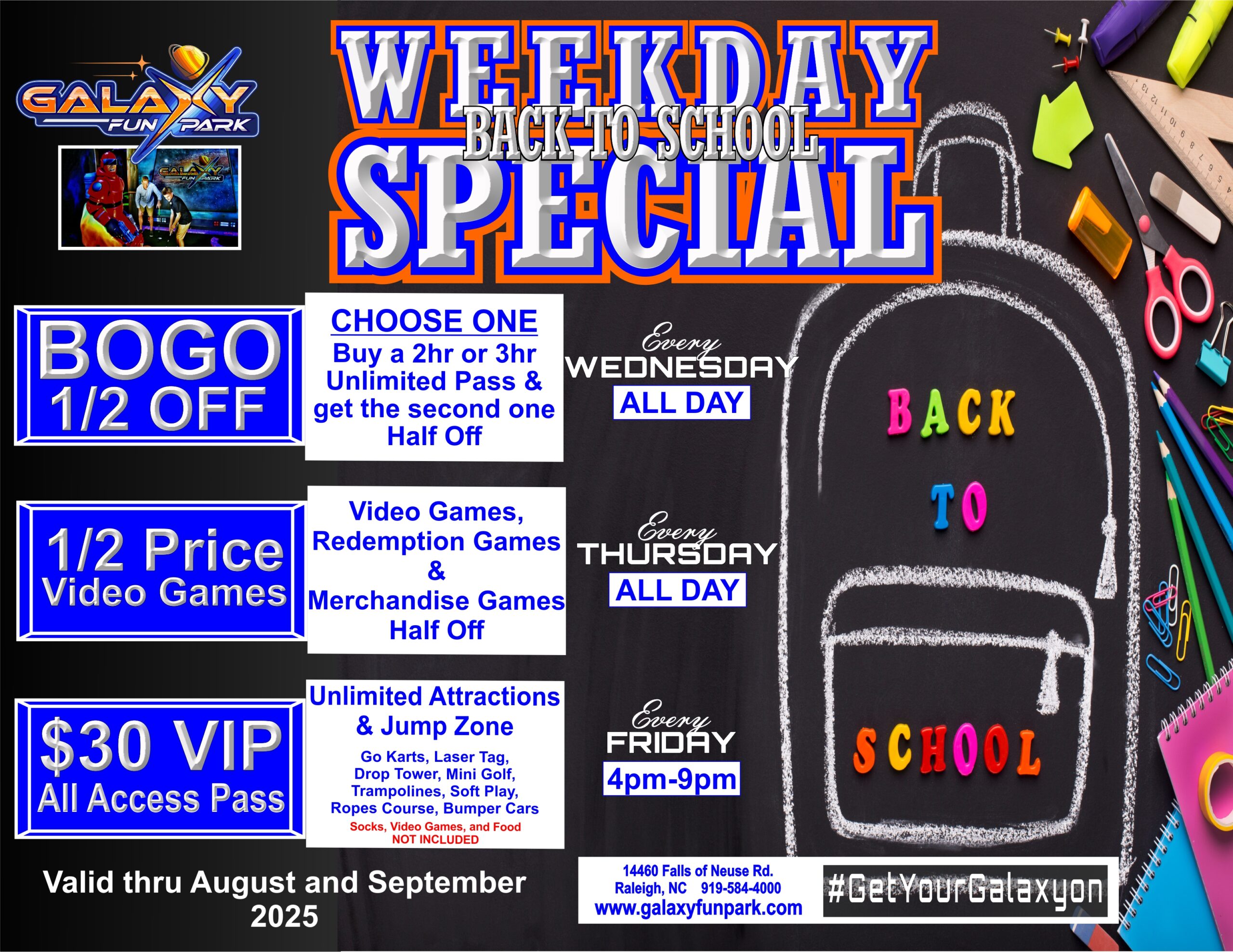 Weekday Special BACK TO SCHOOL 2025 Weekday Special BACK TO SCHOOL 2025